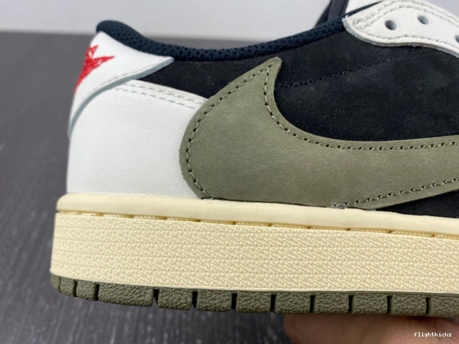 Olive Air Low WMNS 1 Jordan OG x Scott Travis DZ4137-106 0821